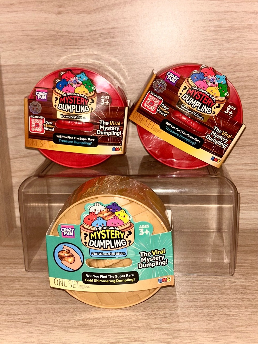 3 Assorted RMS Crazy Fun Mystery Squishy Dumplings